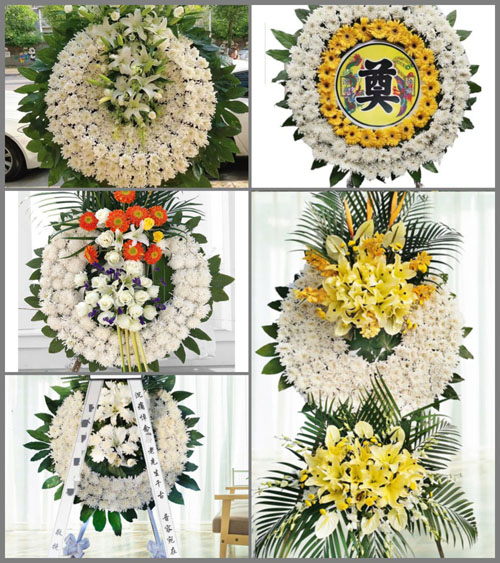 湖北孝感市安陆市陈店乡九冲村花圈速递